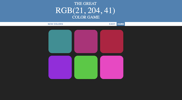 Color Game App