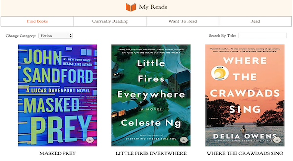 My Reads Website